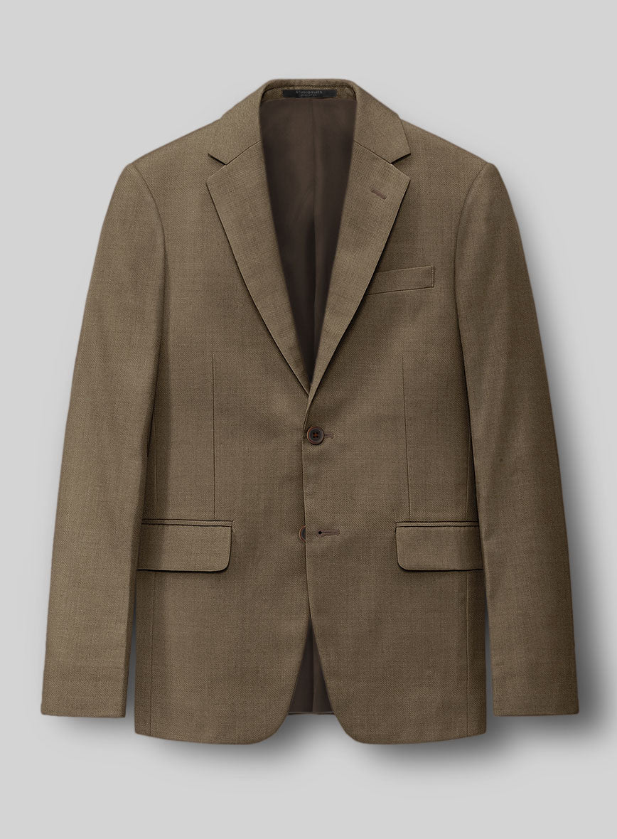 Napolean Tan Wool Suit - StudioSuits