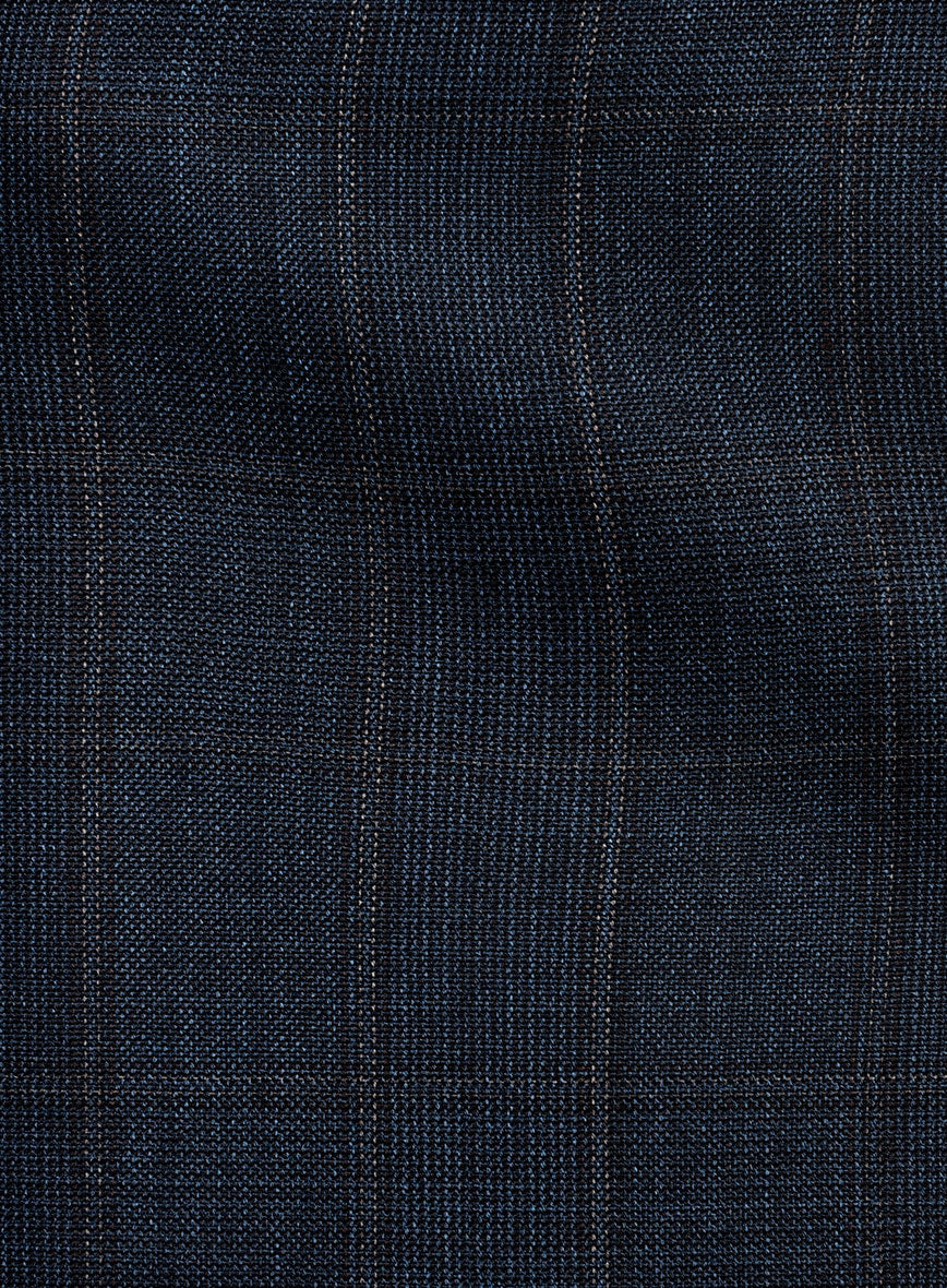 Napolean Vaughn Blue Wool Suit - StudioSuits