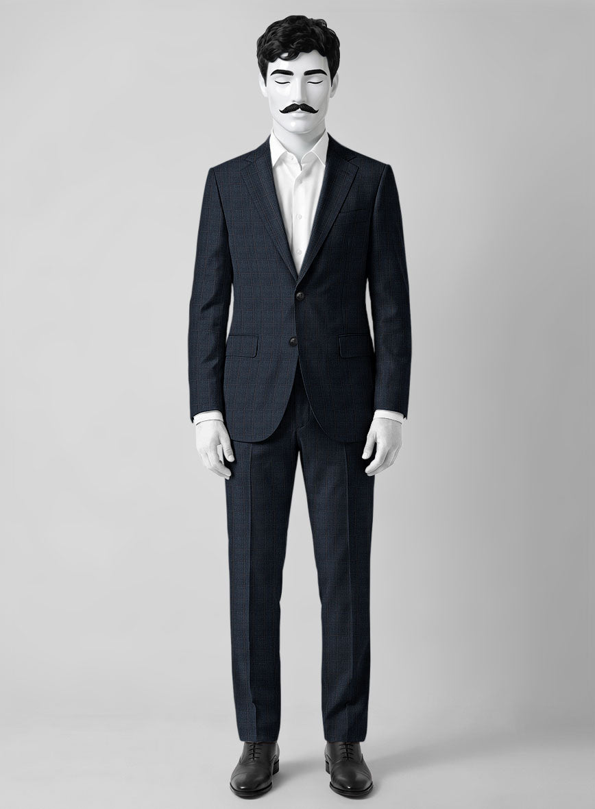 Napolean Vaughn Blue Wool Suit - StudioSuits