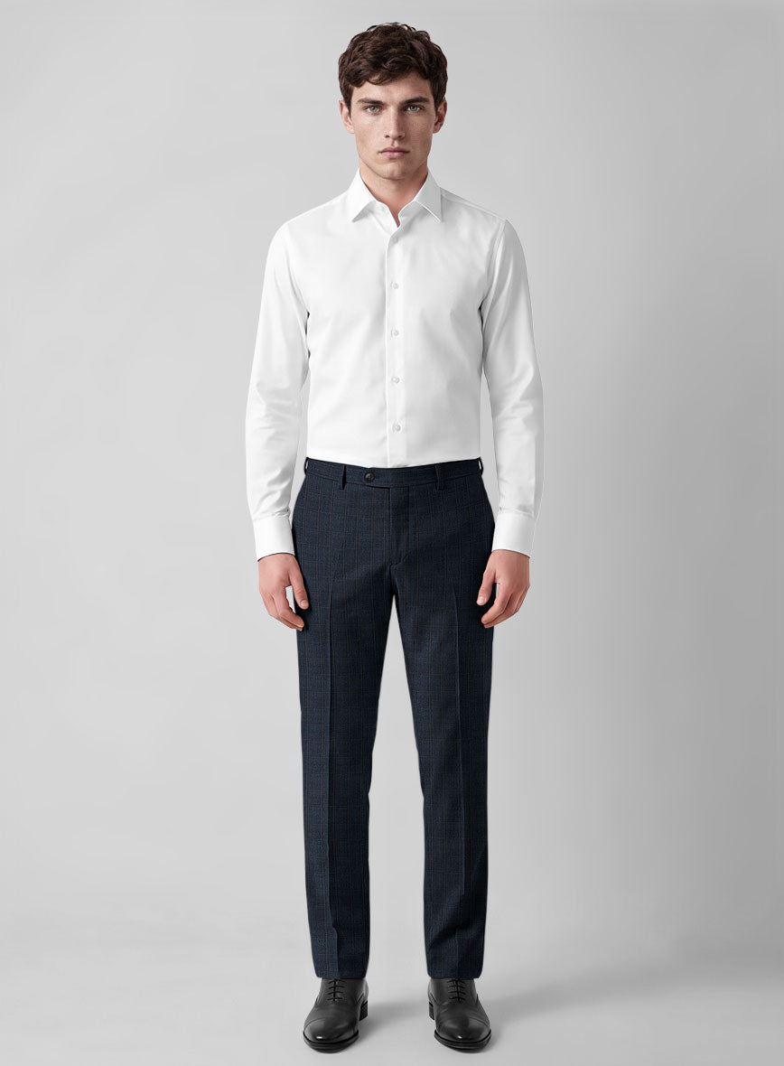 Napolean Vaughn Blue Wool Suit - StudioSuits