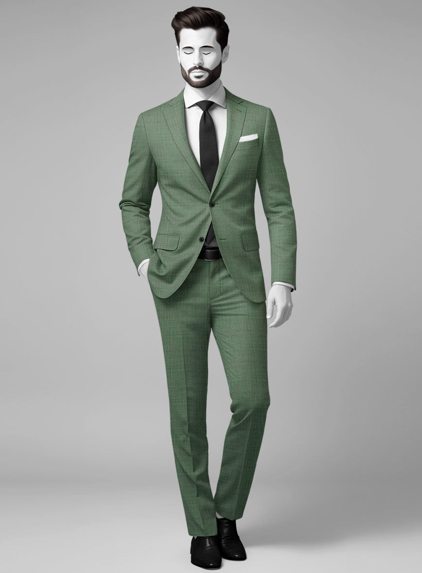 Napolean Amaro Sage Green Wool Suit - StudioSuits