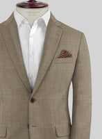 Napolean Ariel Nailhead Brown Wool Suit - StudioSuits