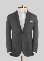 Napolean Ariel Nailhead Charcoal Wool Suit - StudioSuits