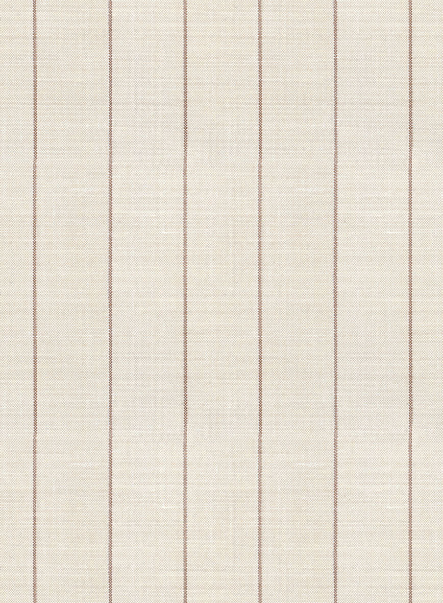 Napolean Artisan Band Beige Wool Suit - StudioSuits