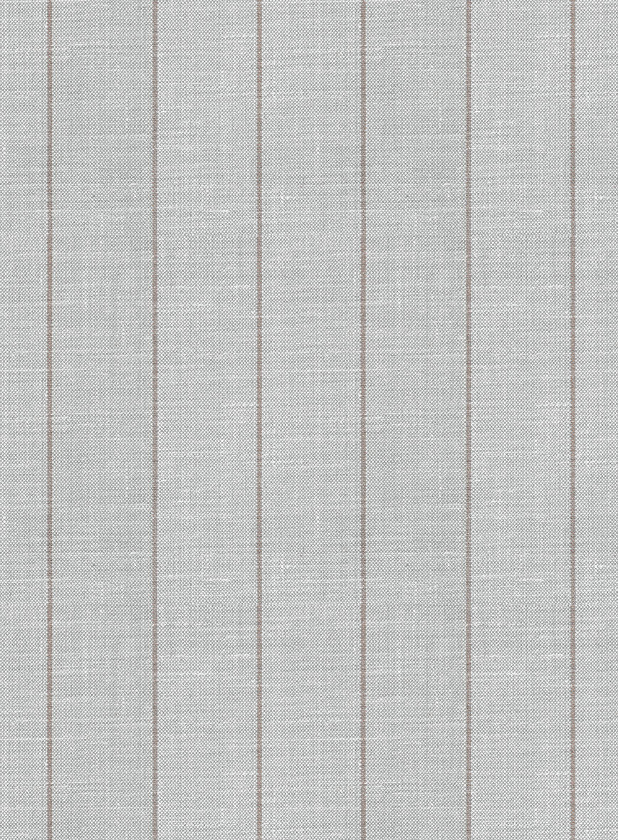 Napolean Artisan Band Gray Wool Pants - StudioSuits
