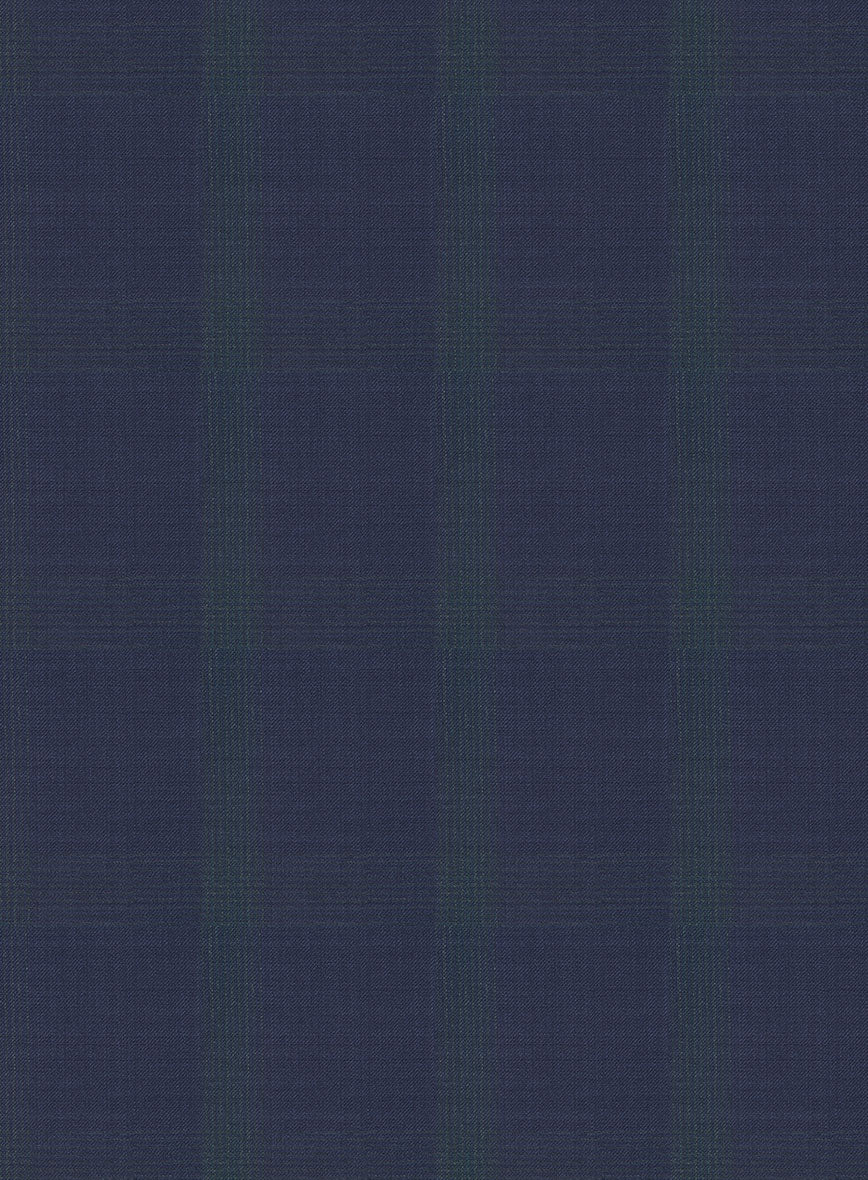 Napolean Artistic Blue Check Jacket - StudioSuits