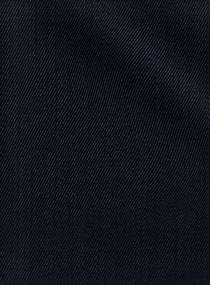 Napolean Astrale Twill Dark Blue Wool Pants - StudioSuits
