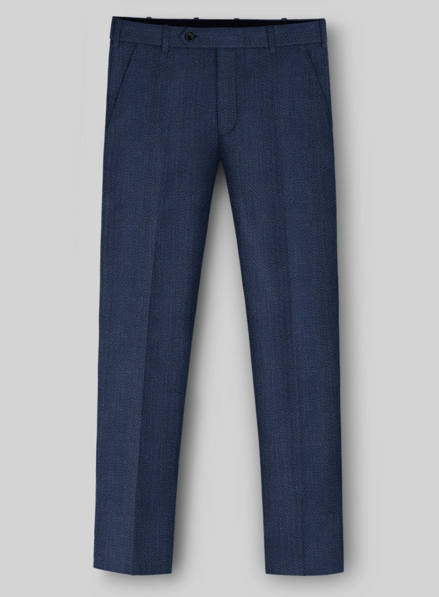 Napolean Astrale Twill Denim Blue Wool Suit - StudioSuits