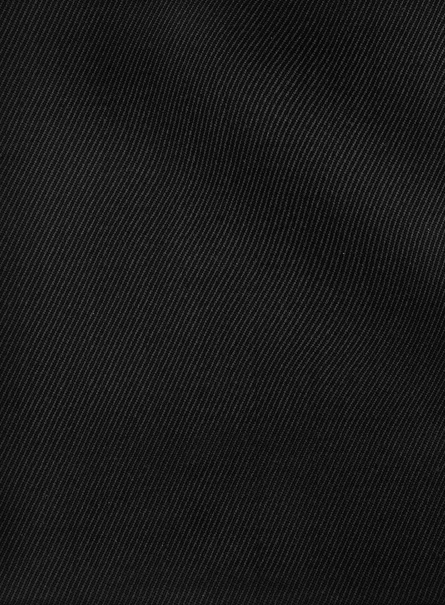 Napolean Astrale Twill Black Wool Pants - StudioSuits