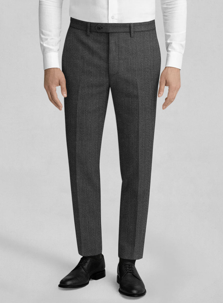 Napolean Astrale Twill Gray Wool Suit - StudioSuits