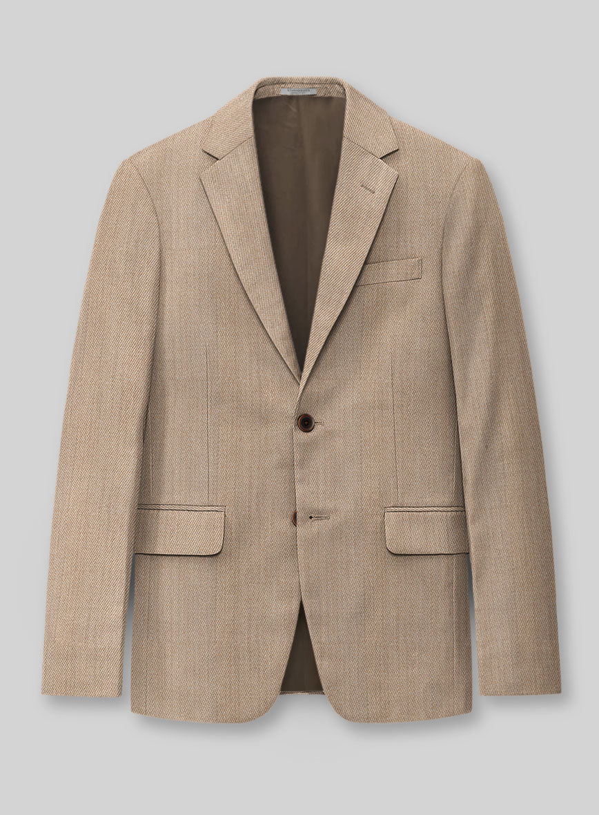 Napolean Astrale Twill Light Brown Wool Suit - StudioSuits
