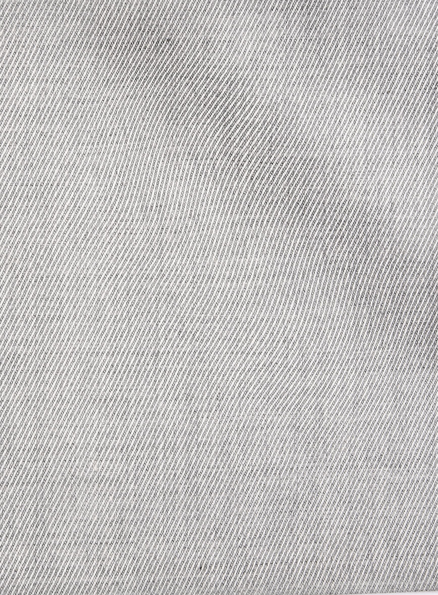 Napolean Astrale Twill Light Gray Wool Pants - StudioSuits