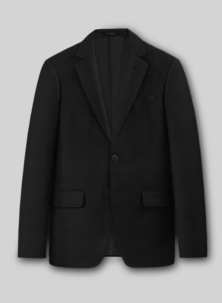 Napolean Black Wool Suit - StudioSuits