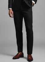 Napolean Black Wool Tuxedo Suit - StudioSuits