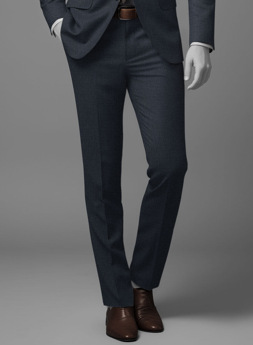 Napolean Blue Birdseye Wool Suit - StudioSuits