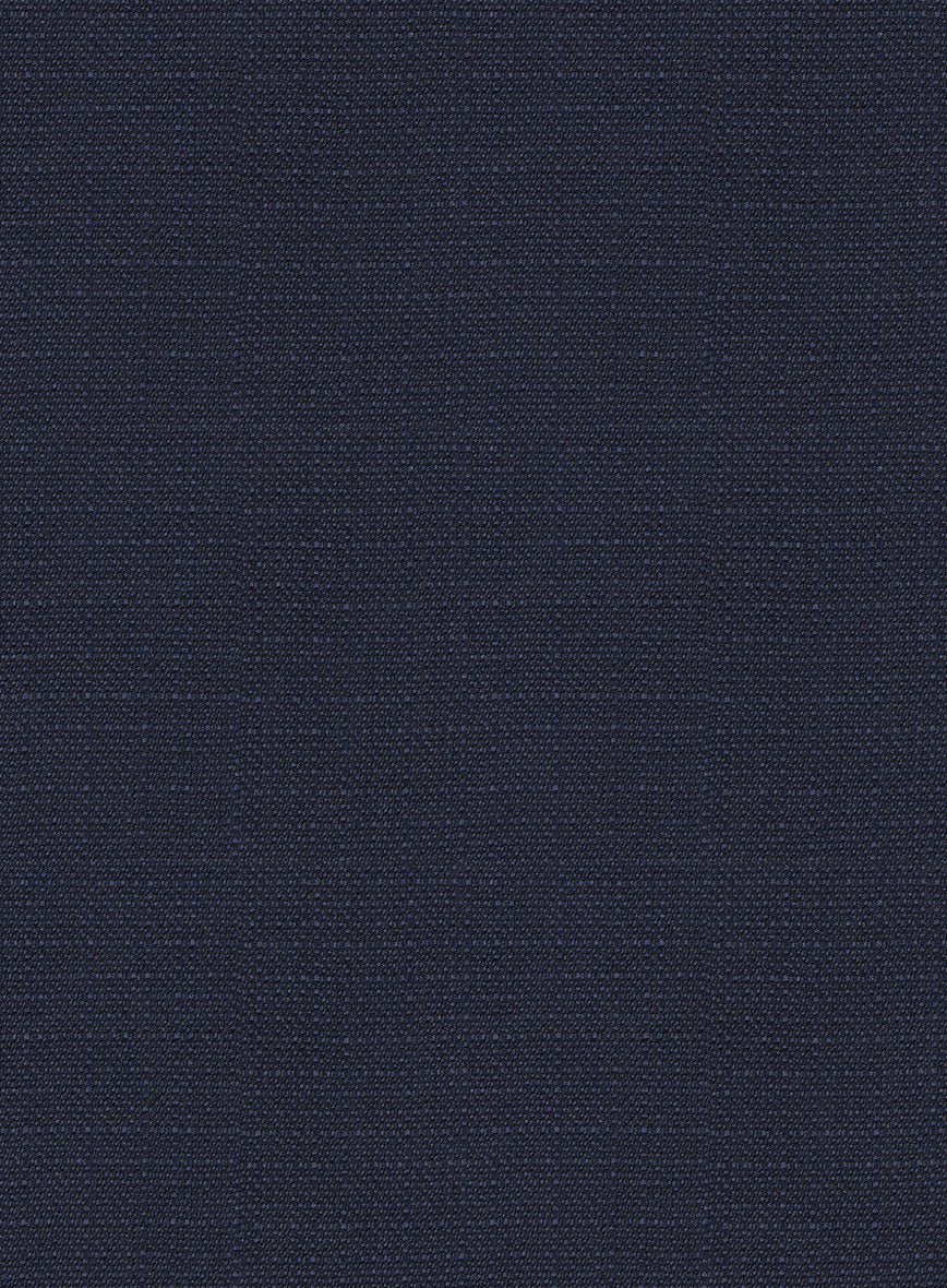 Napolean Bob Weave Blue Wool Highland Trousers - StudioSuits