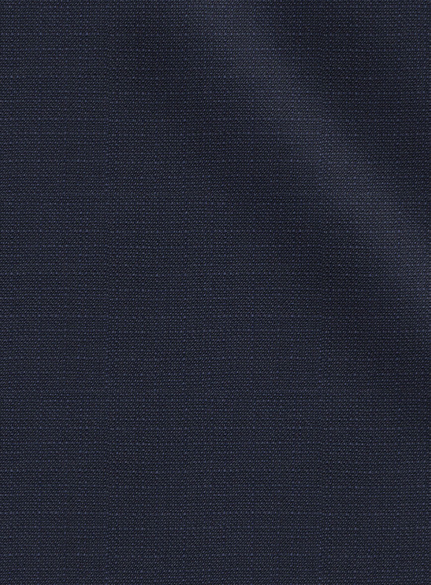 Napolean Bob Weave Blue Wool Jacket - StudioSuits