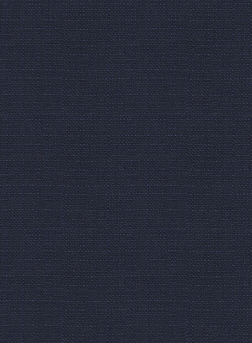 Napolean Bob Weave Blue Wool Tuxedo Suit - StudioSuits