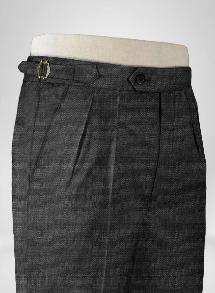 Napolean Bob Napolean Bob Weave Gray Wool Highland Trousers – StudioSuits