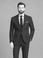 Napolean Bob Weave Gray Wool Jacket - StudioSuits