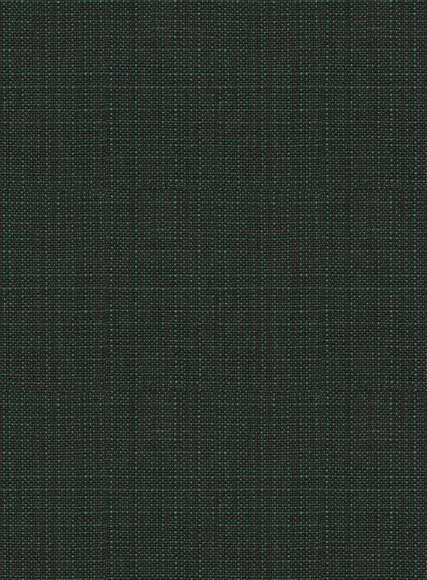Napolean Bob Weave Green Wool Highland Trousers - StudioSuits