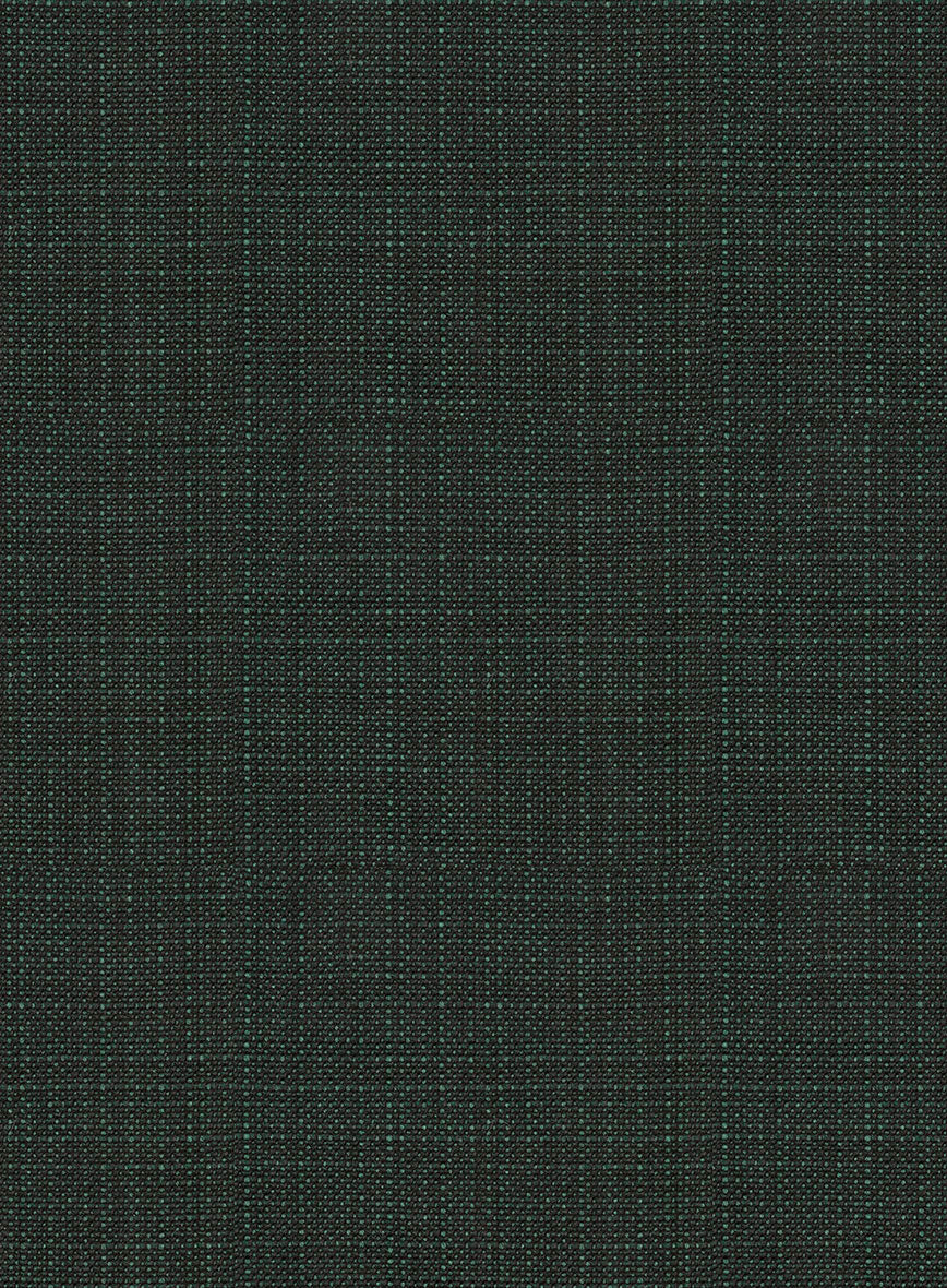 Napolean Bob Weave Green Wool Tuxedo Jacket - StudioSuits