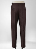 Napolean Bob Weave Rust Wool Highland Trousers - StudioSuits