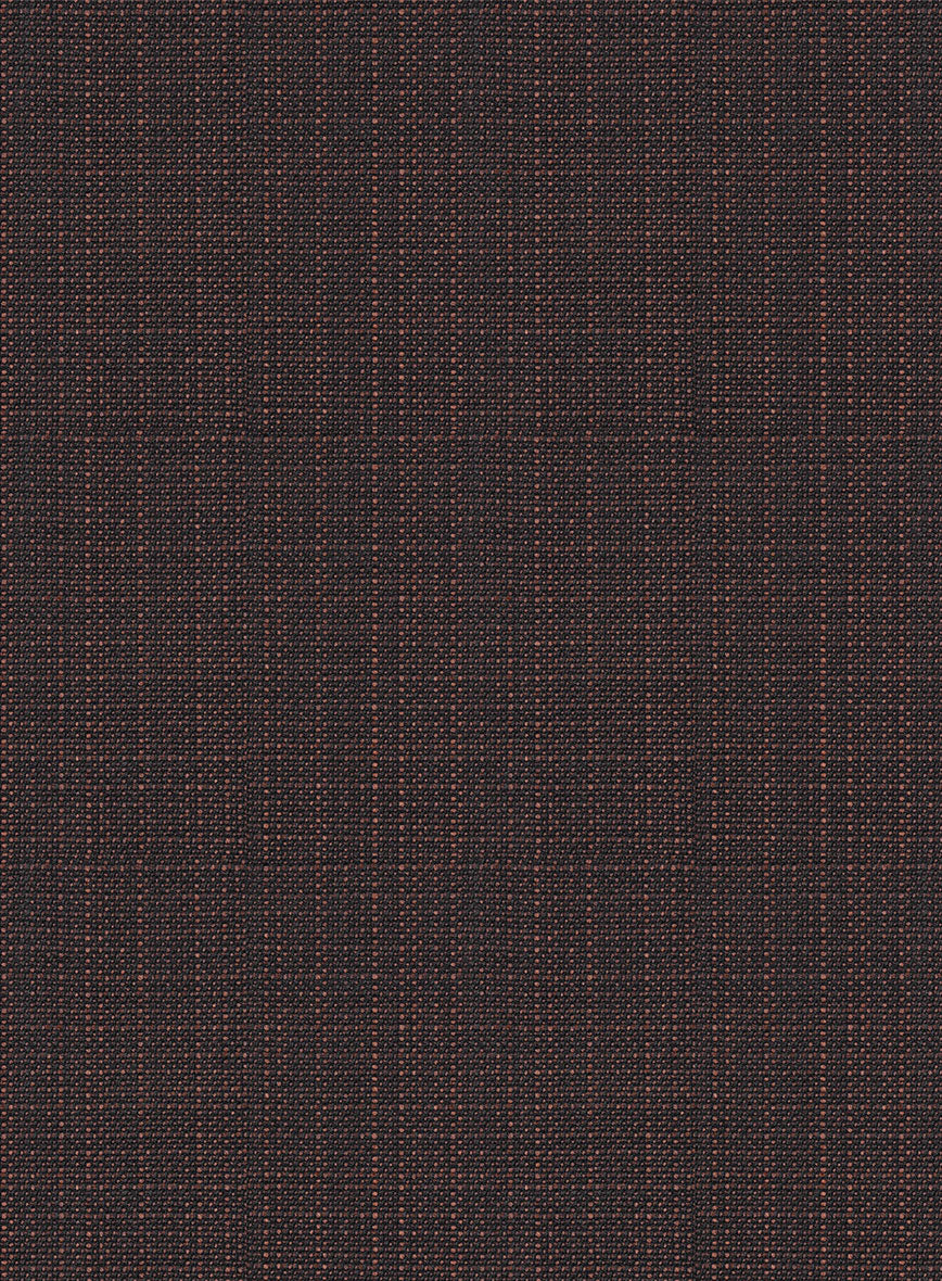 Napolean Bob Weave Rust Wool Highland Trousers - StudioSuits