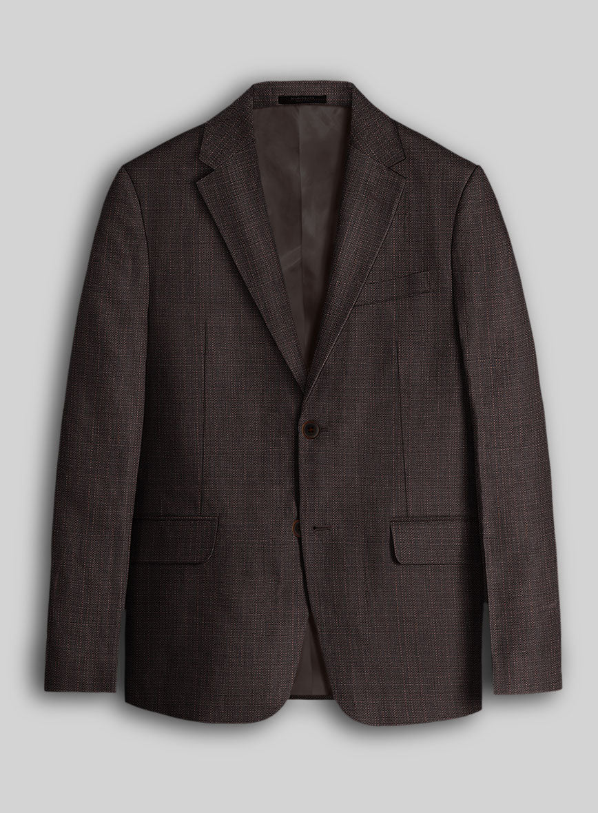 Napolean Bob Weave Rust Wool Jacket - StudioSuits