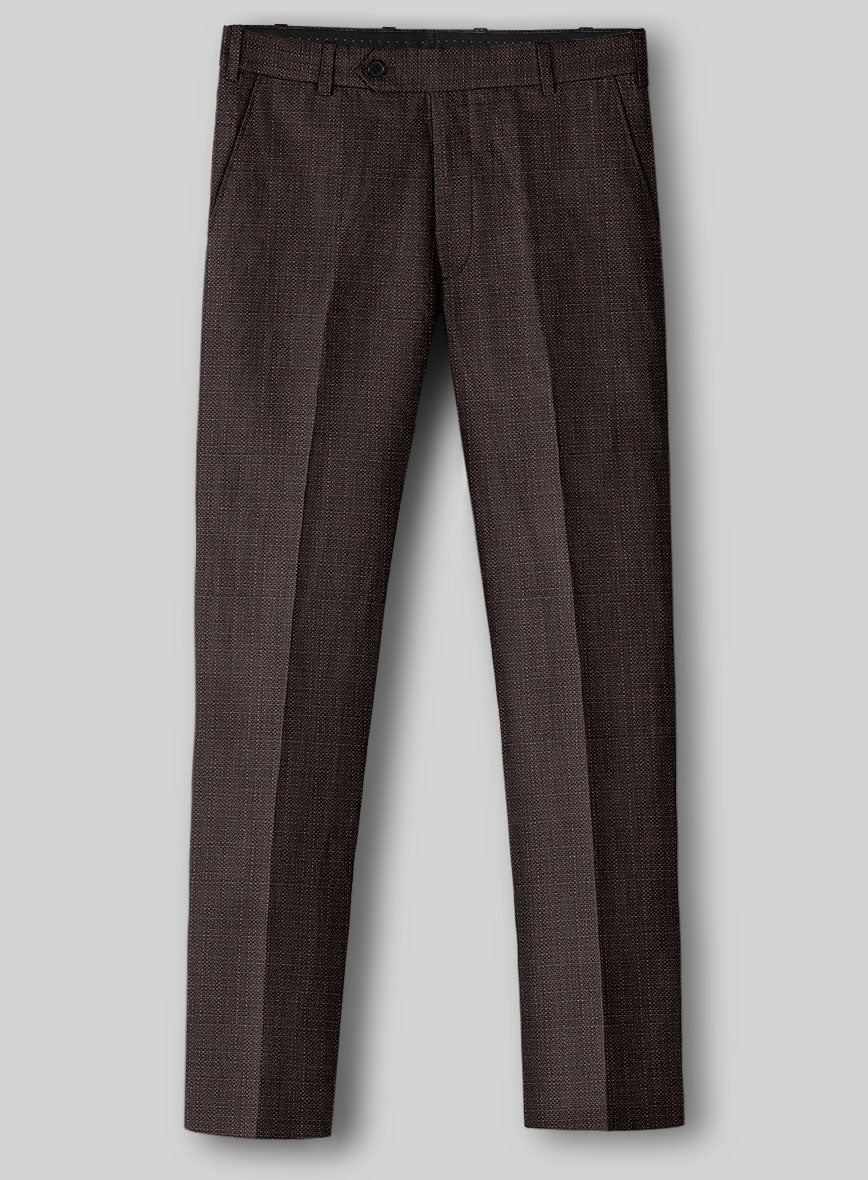 Napolean Bob Weave Rust Wool Pants - StudioSuits