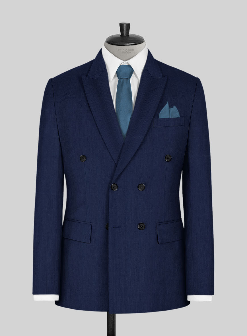 Napolean Bottle Blue Wool Double Breasted Suit – StudioSuits