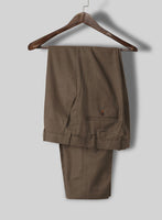 Napolean Brown Wool Pants - StudioSuits