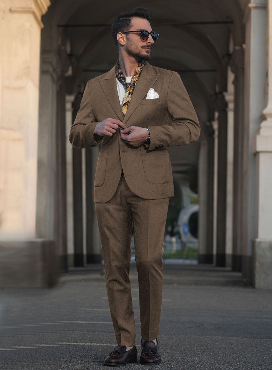 Napolean Brown Wool Suit II - StudioSuits