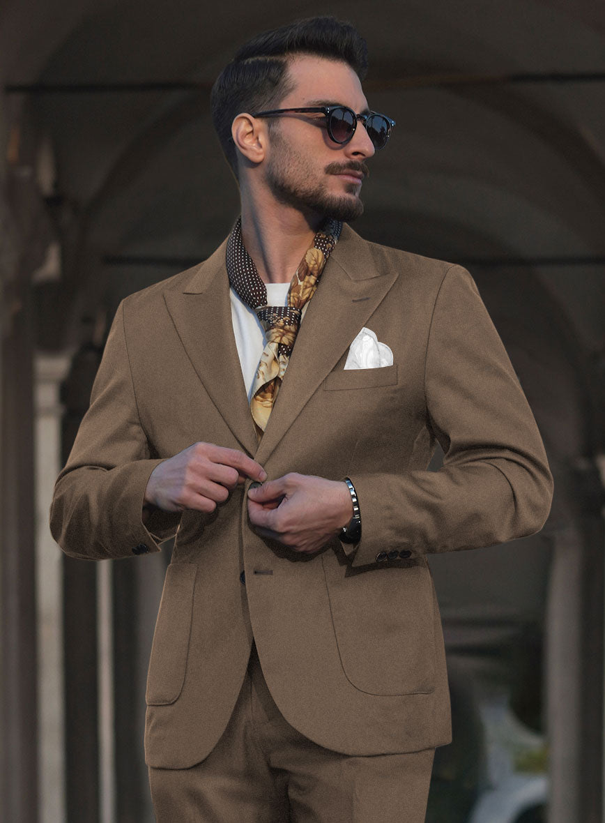 Napolean Brown Wool Suit II - StudioSuits