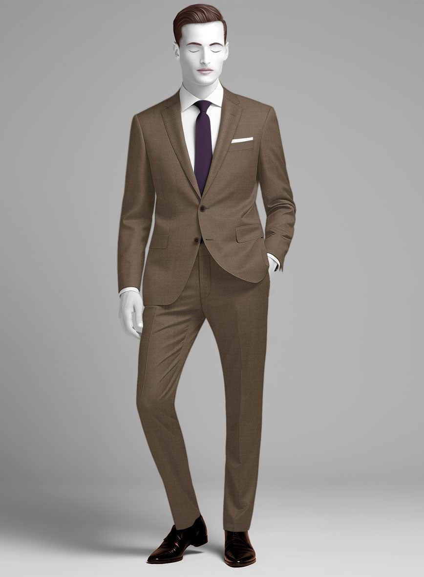 Napolean Brown Wool Suit - StudioSuits