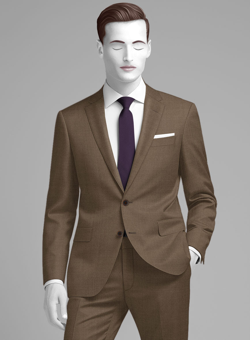 Napolean Brown Wool Suit - StudioSuits