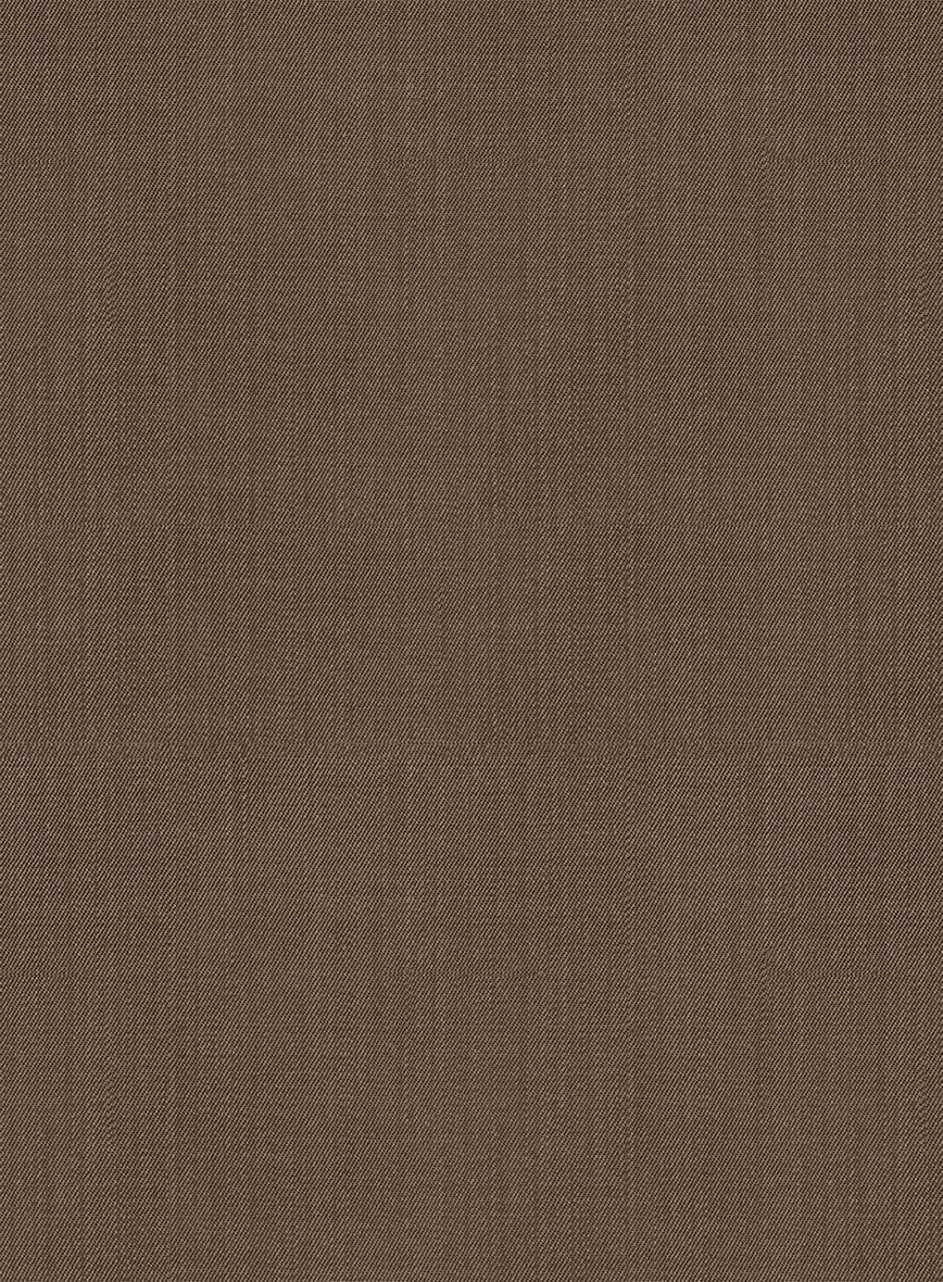 Napolean Brown Wool Tuxedo Jacket - StudioSuits