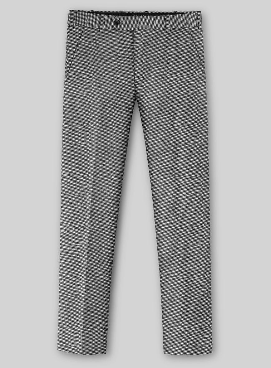 Napolean BW Birdseye Wool Pants - StudioSuits