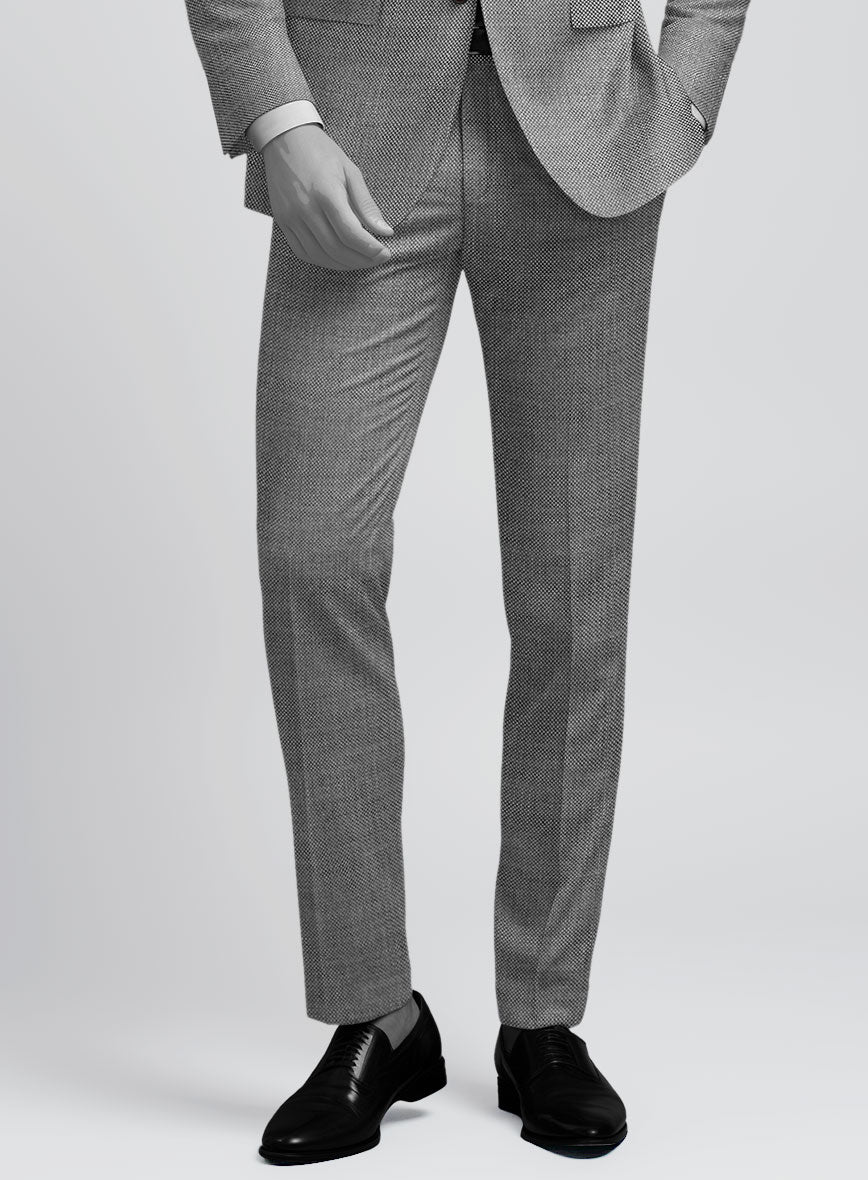 Napolean BW Birdseye Wool Pants - StudioSuits