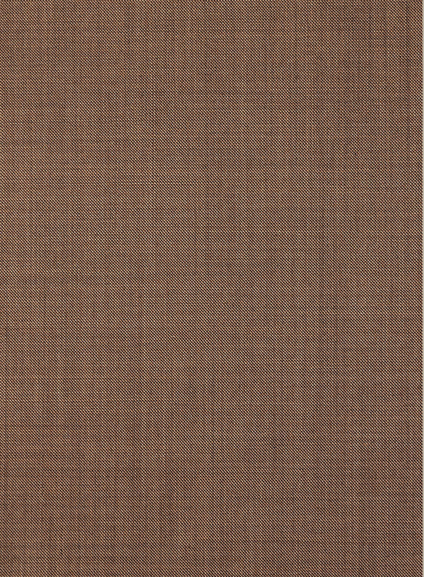 Napolean Caffaro Sharkskin Brown Wool Suit