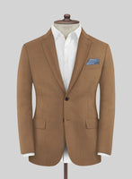 Napolean Caramel Brown Wool Jacket - StudioSuits