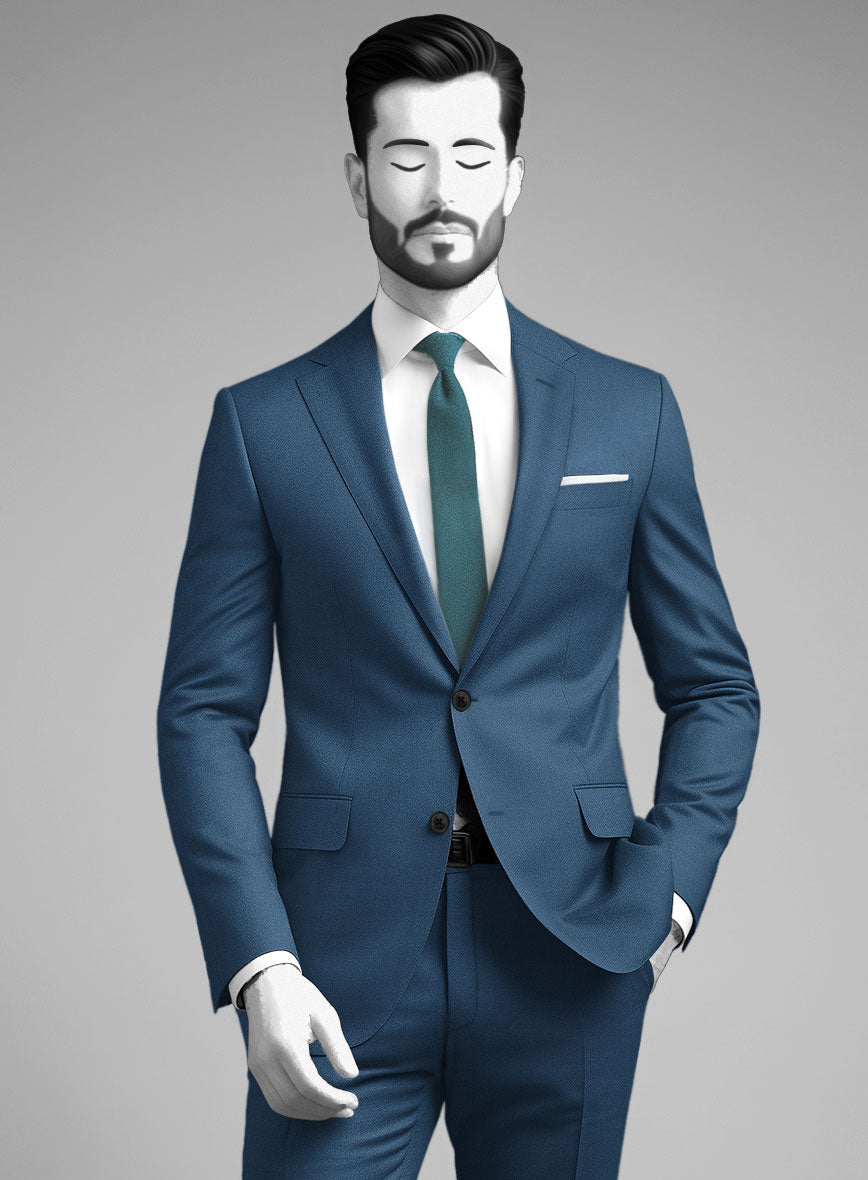 Napolean Casa Blue Wool Jacket - StudioSuits