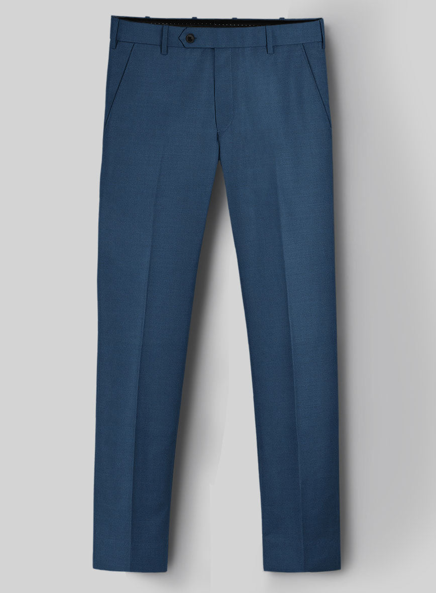 Napolean Casa Blue Wool Pants - StudioSuits