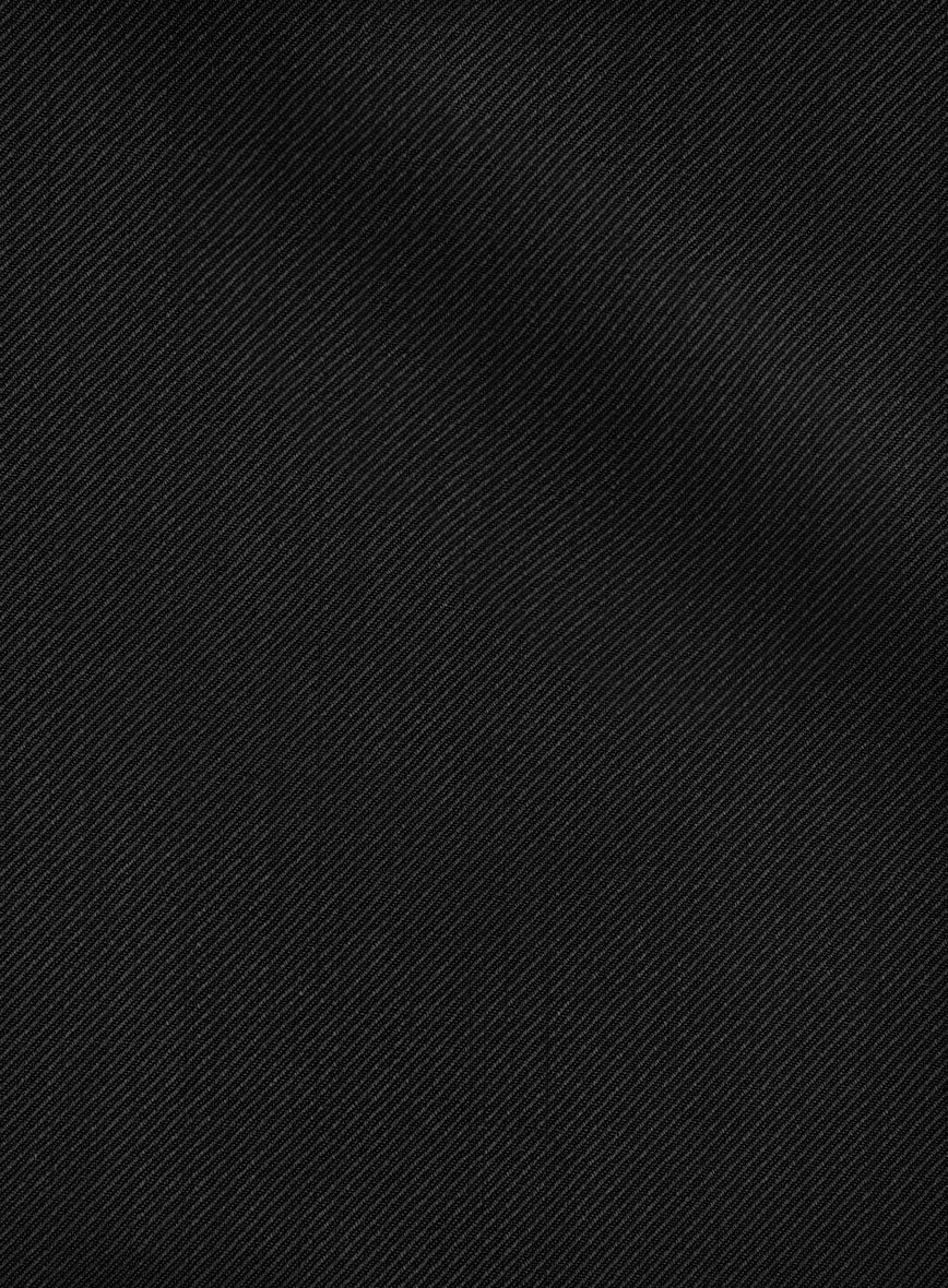 Napolean Cavalry Twill Black Wool Pants - StudioSuits