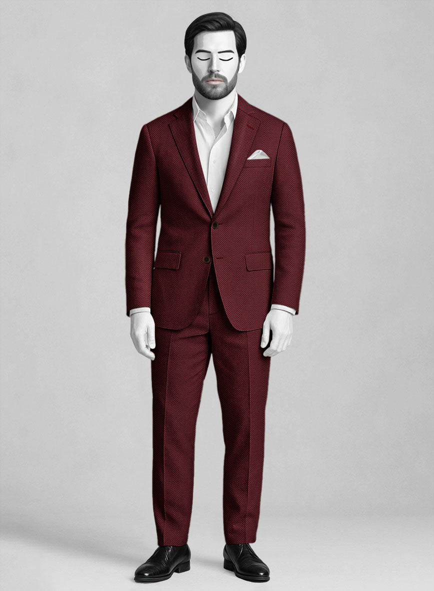 Napolean Cherry Bomb Wool Suit - StudioSuits