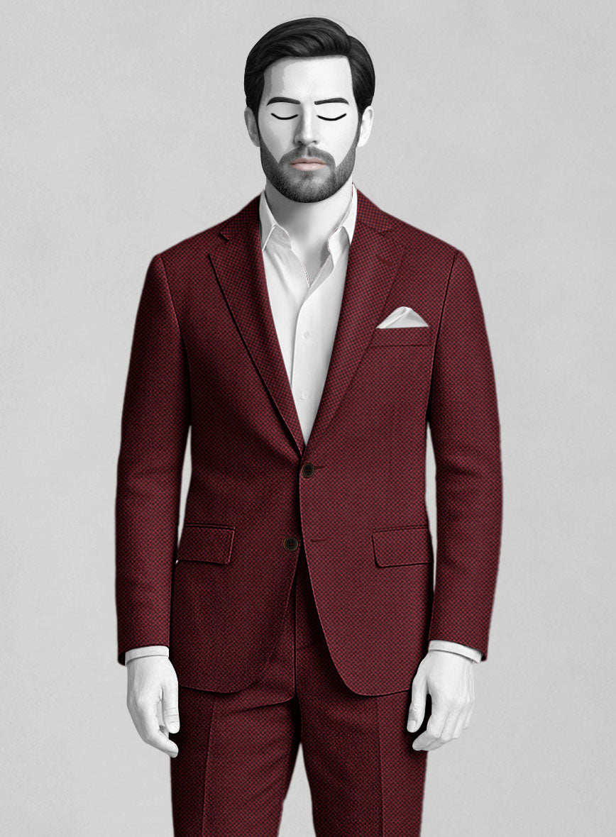 Napolean Cherry Bomb Wool Suit - StudioSuits