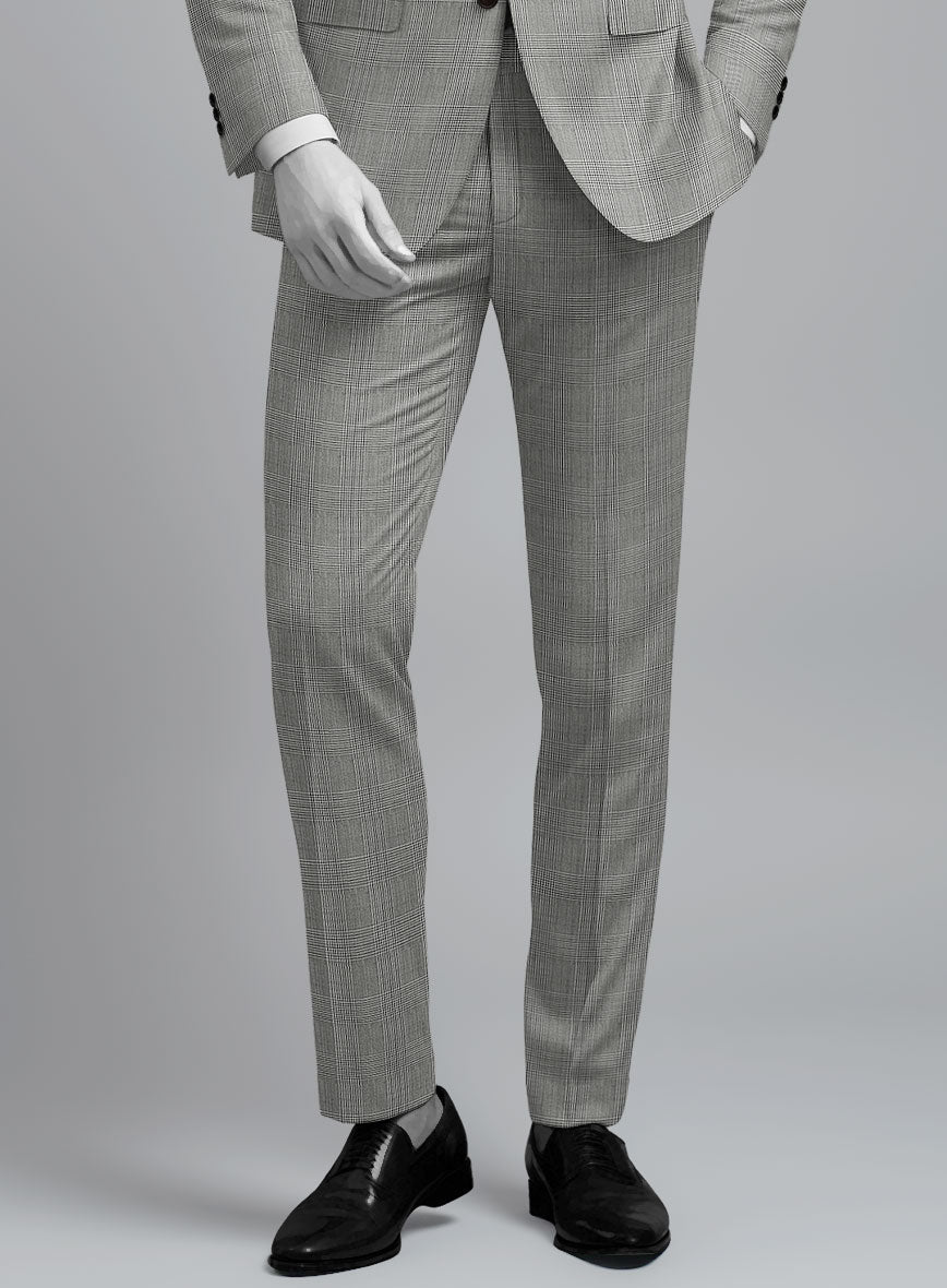 Napolean Classic Glen Wool Pants - StudioSuits