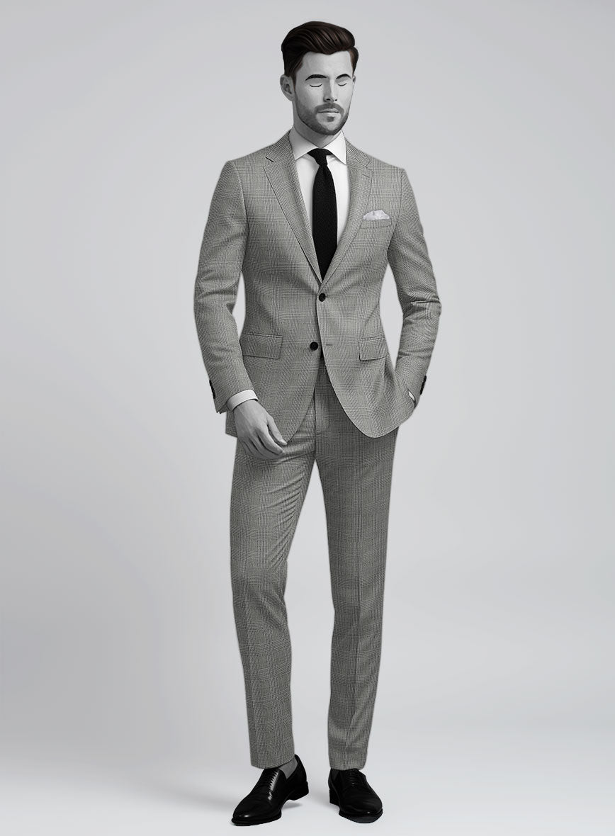 Napolean Classic Glen Wool Suit - StudioSuits