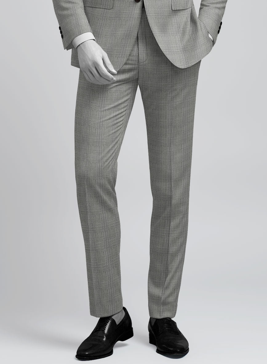 Napolean Classic Glen Wool Pants - StudioSuits