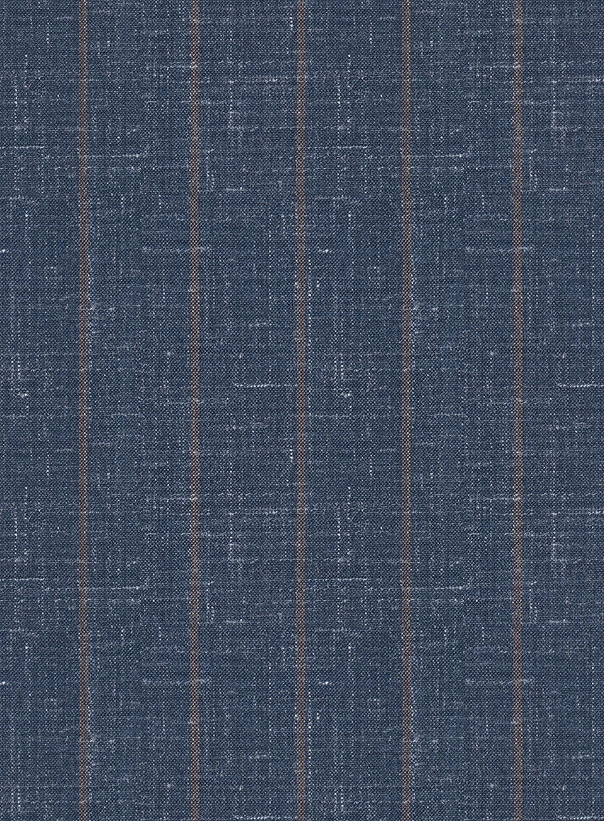 Napolean Como Bar Blue Wool Jacket - StudioSuits